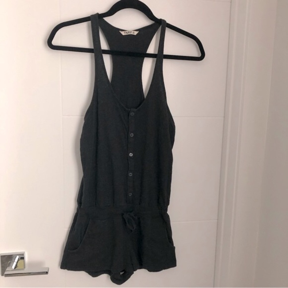 TNA Button Up Summer Romper, size XS